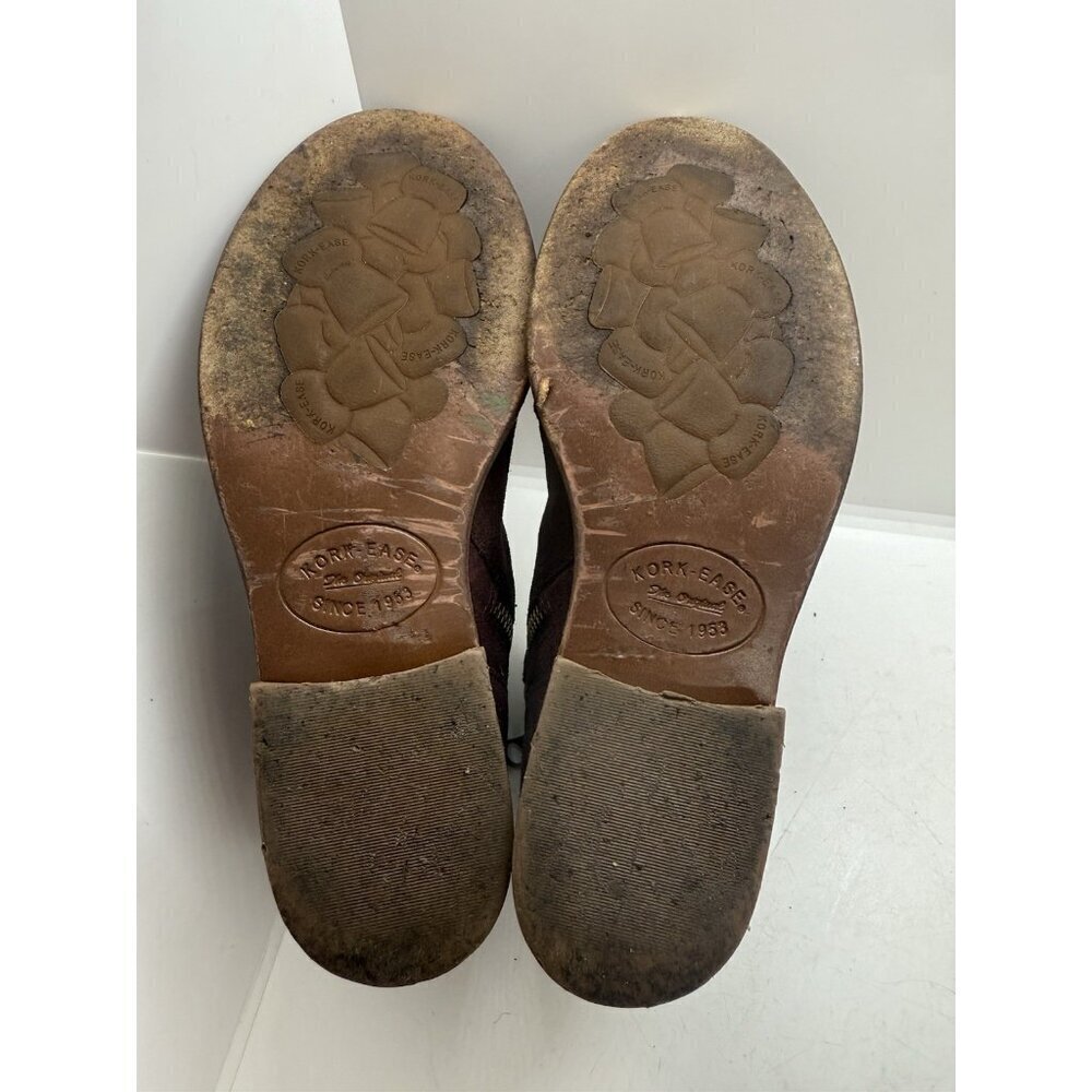 Kork-Ease Giba Suede Ankle Boot Size 6.5 M Wine Burgundy Women’s Bootie Size Zip - Picture 6 of 8